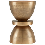 Ivaan Accent Table - Antique Brass