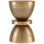 Ivaan Accent Table - Antique Brass