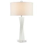 Chatto Table Lamp - Antique White / Off-White Linen