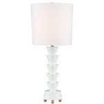 Culture Table Lamp - Gloss White / White Linen
