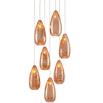 Rame Multi-Light Pendant - Silver / Copper