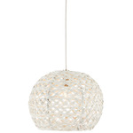 Piero Mini Pendant - Silver / White