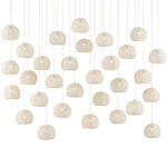 Piero Multi-Light Linear Pendant - Silver / White