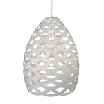 Tui Pendant - White Exterior / White Interior