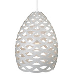 Tui Pendant - White Exterior / White Interior