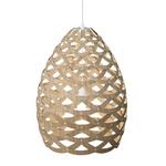 Tui Pendant - Bamboo Exterior / Bamboo Interior