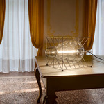 Attimo Table Lamp - Raw Steel / Transparent