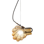 Dedicato Pendant - Raw Steel / Amber