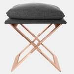 Marx Stool - Satin Copper / Charcoal Gray