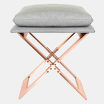 Marx Stool - Satin Copper / Heather Gray