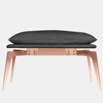 Prong Bench - Satin Copper / Charcoal Gray