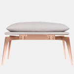 Prong Bench - Satin Copper / Heather Gray