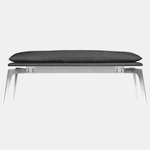 Prong Bench - Satin Nickel / Charcoal Gray