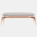 Prong Bench - Satin Copper / Heather Gray