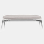 Prong Bench - Satin Nickel / Heather Gray
