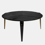 Bardot Coffee Table - Satin Brass / Black