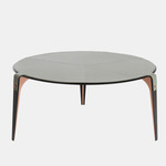 Bardot Coffee Table - Satin Copper / Gray