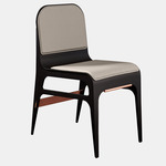 Bardot Chair - Satin Copper / Gray