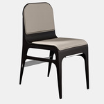 Bardot Chair - Satin Nickel / Gray