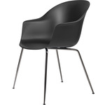 Bat Dining Chair - Black Chrome / Black