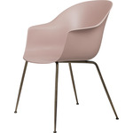 Bat Dining Chair - Brass Semi Matte / Sweet Pink