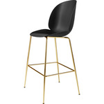 Beetle Bar / Counter Chair - Brass Semi Matte / Black