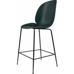 Beetle Bar / Counter Chair - Black Matte / Dark Green