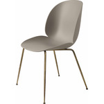 Beetle Dining Chair - Antique Brass / New Beige