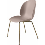 Beetle Dining Chair - Antique Brass / Sweet Pink