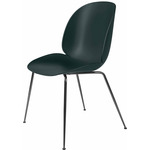 Beetle Dining Chair - Black Chrome / Dark Green