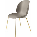 Beetle Dining Chair - Brass Semi Matte / New Beige