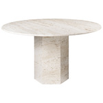 Epic Dining Table - White Travertine