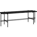 TS Rectangle 1 Rack Console - Black / Black Marquina Marble