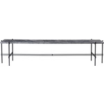 TS Large 1 Rack Console - Black / Grey Emperador Marble