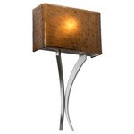 Carlyle Vertex Wall Sconce - Classic Silver / Bronze Granite