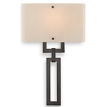 Carlyle Quattro Wall Sconce - Graphite / Ivory Wisp