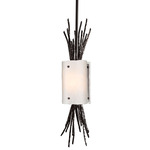 Ironwood Thistle Pendant - Graphite / Frosted Granite