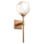 Gem Belvedere Wall Sconce - Novel Brass / Amber