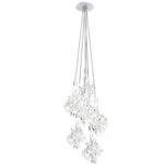 Blossom Cluster Pendant - Classic Silver / Clear