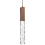 Axis Mini Pendant - Burnished Bronze / Clear