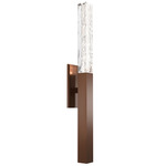 Axis Wall Sconce - Burnished Bronze / Clear