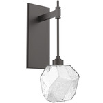 Gem Tempo Wall Sconce - Graphite / Clear