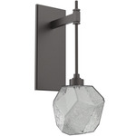 Gem Tempo Wall Sconce - Graphite / Smoke
