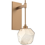 Gem Tempo Wall Sconce - Novel Brass / Amber