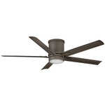 Vail Outdoor Flush Smart Ceiling Fan with Light - Metallic Matte Bronze / Metallic Matte Bronze
