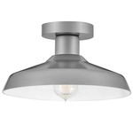 Forge Outdoor Ceiling Light - Antique Brushed Aluminum