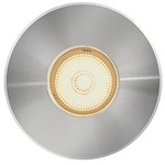 Dot 12V Outdoor Recessed Button Light - Stainless Steel / Clear Optic