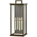 Weymouth Outdoor Wall Sconce - Oil Rubbed Bronze / Clear Beveled