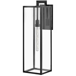 Max Outdoor Wall Sconce - Black / Clear