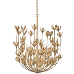 Flora Chandelier - Burnished Gold